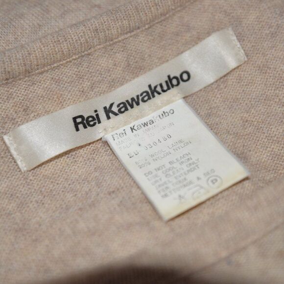 Comme Des Garcons Rei Kawakubo Original Vintage Wool Asymmetric Top Sz M - Picture 4 of 7